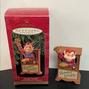Hallmark Howdy Doody Ornament with Red and Brown Accents
